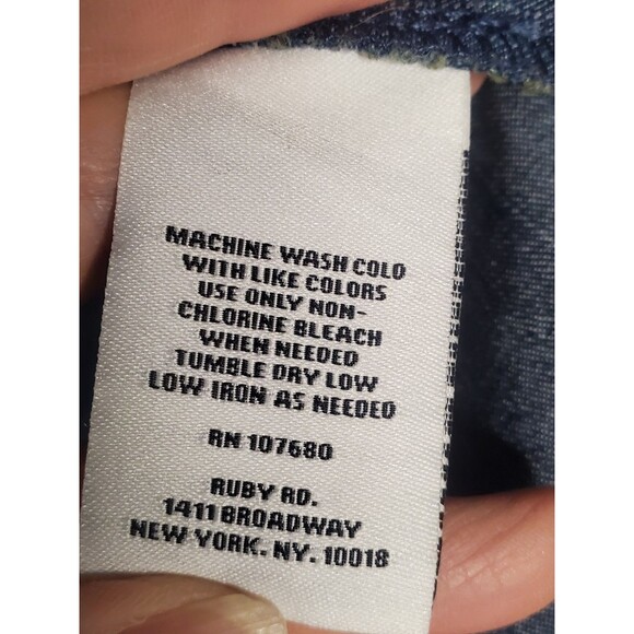 Ruby Road Jean Jacket Size 18 - Picture 3 of 4